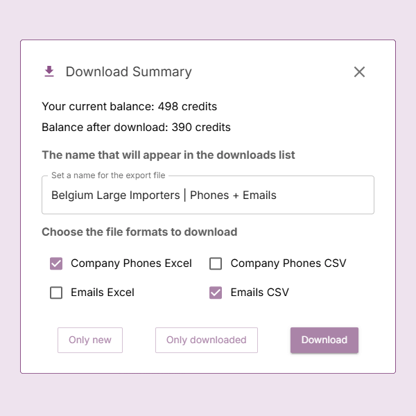Download emails and phones of wine importers and distributors