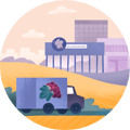 Icon representing wine distributors and wholesalers